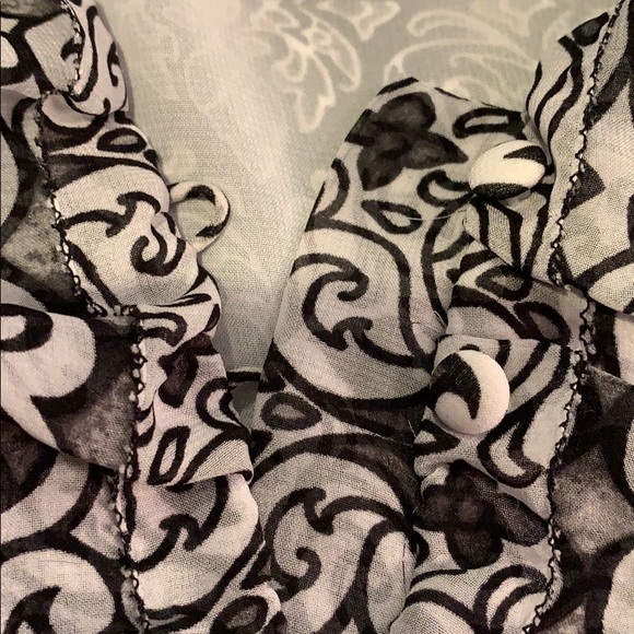 White House Black Market Ruffle Button Up Tank - Picture 6 of 7